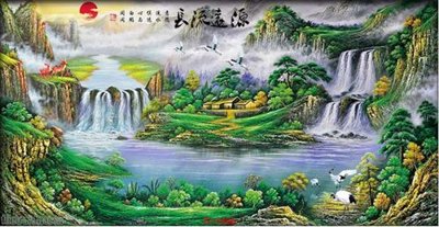 Tải file File tranh phong thủy 9486 (PSD) cho in tranh 3D