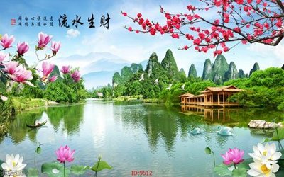 Download file gốc File tranh phong thủy 9512 (in mica) 3D