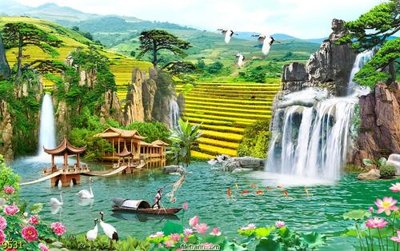 File gốc File tranh phong thủy 9531 (ảnh chi tiết) để in trần