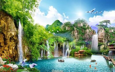 File gốc in ấn File tranh phong thủy 9536 chuẩn màu CMYK