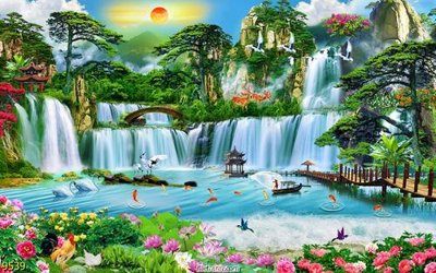 File PSD File tranh phong thủy 9539 (bản gốc) chất lượng nhất