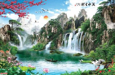 File gốc File tranh phong thủy 9594 (in lụa) cao cấp