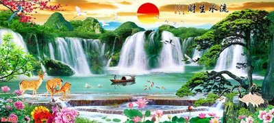 Tải file File tranh phong thủy 9608 (ảnh gốc) in tranh kính