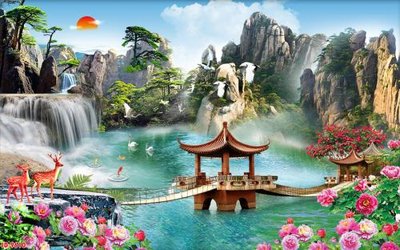 Tệp tin gốc File tranh phong thủy 9610 (dùng cho in) File tranh phong thủy 9610