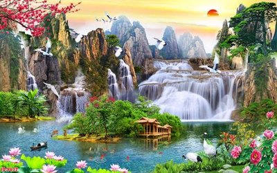 File in ấn chuyên nghiệp File tranh phong thủy 9632 (file gốc)