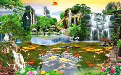 Download file gốc File tranh phong thủy 9636 (in lụa) nghệ thuật