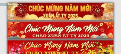 File gốc Băng rôn 2025 06 (chủ đề hiện đại) trang trí