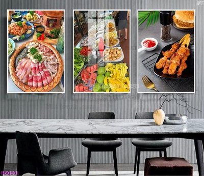 File gốc File in tranh treo quán lẩu bbq BBQ101 (PNG) không nền chất lượng