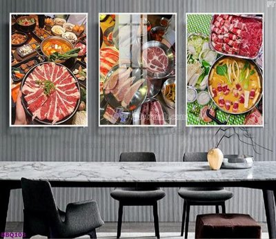 File tranh File in tranh treo quán lẩu bbq BBQ103 (gốc) chủ đề thiên nhiên
