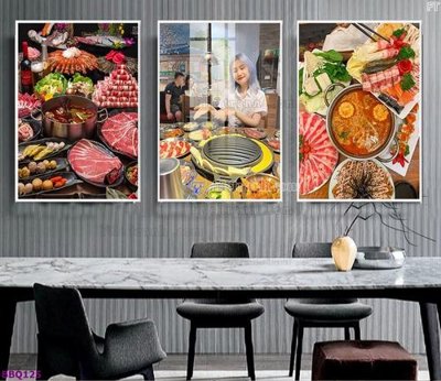 File tranh gốc File in tranh treo quán lẩu bbq BBQ125 (bản quyền) Filetranh.com