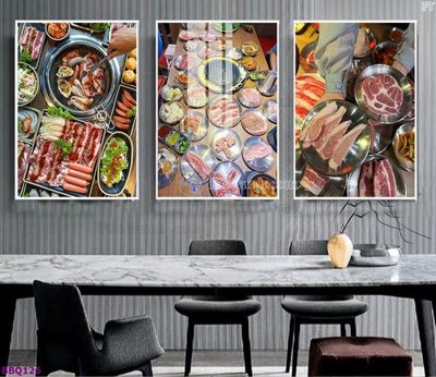 Tệp tin gốc File in tranh treo quán lẩu bbq BBQ126 (dùng cho in ấn) chuyên nghiệp