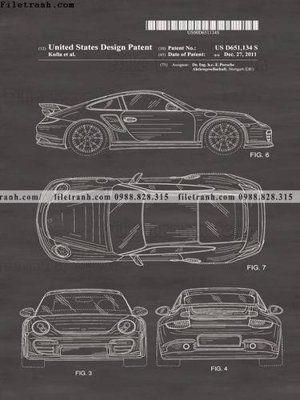File gốc Ban Ve Ket Cau Xe Phong Cach Cong Nghiep 509 (in lụa) tranh mã đáo