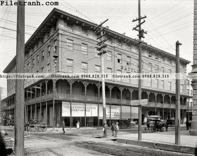 Chi tiết file tranh tráng gương Battle House_ 1901 (ảnh gốc)