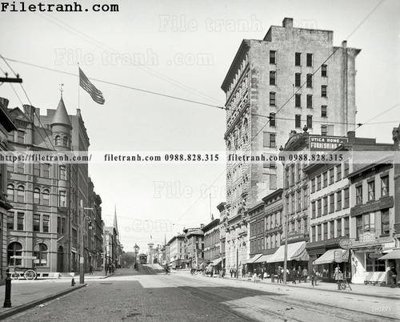 File in trần Beautiful Utica_ 1905 (file gốc) xuyên sáng