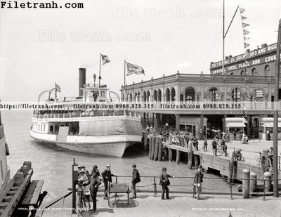 Tải file Belle Isle Ferry_ 1906 (PSD) cho in tranh 3D