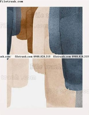 File in trần Bo ba truu tuong Morandi truu tuong 106 (bản gốc) 5D