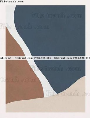 File in mica Bo ba truu tuong Morandi truu tuong 108 (bản gốc) sắc sảo