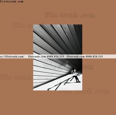 File tranh in trần 3D Bo ba truu tuong Morandi truu tuong 125 (ảnh gốc)