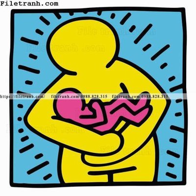 File tranh Buc Tranh Truu Tuong Nghe Thuat Pop 112 (bản gốc) in lụa 3D