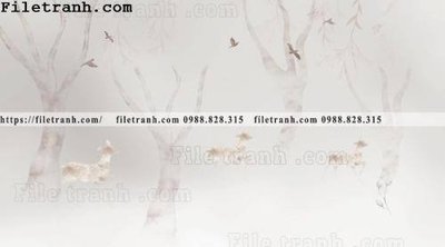 Tải file tranh Buc tuong nen hong hac rung nhiet doi Bac Au 223 (gốc) tại Filetranh.com