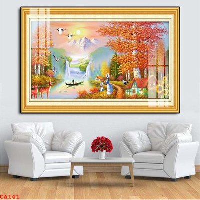 File tranh PSD File tranh sơn dầu châu âu CA141 chất lượng cao