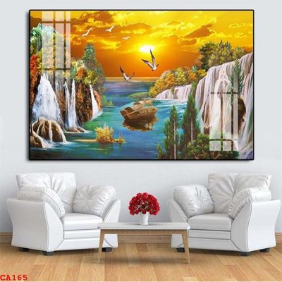 File in trần File tranh sơn dầu châu âu CA165 (bản gốc) trời sao