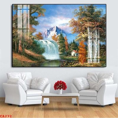 File tranh in tráng gương File tranh sơn dầu châu âu CA232 (siêu nét)