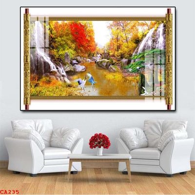 File tranh File tranh sơn dầu châu âu CA235 (gốc) phong cách tối giản