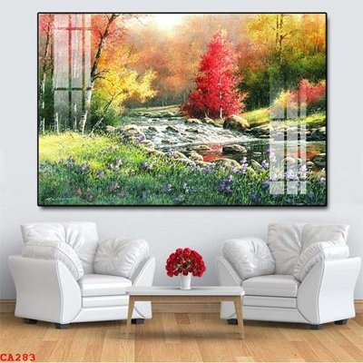 File in trần File tranh sơn dầu châu âu CA283 (bản gốc) bầu trời