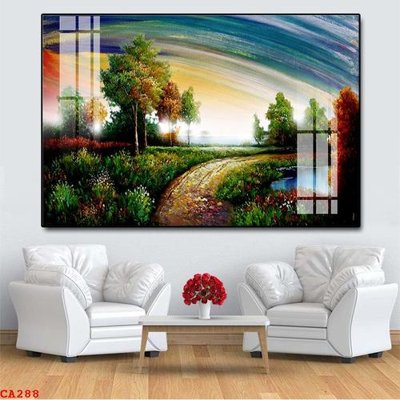 File gốc File tranh sơn dầu châu âu CA288 (in lụa) tranh thuận buồm