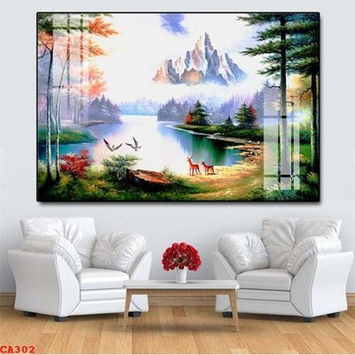 File in trần File tranh sơn dầu châu âu CA302 (file gốc) hoa văn 3D