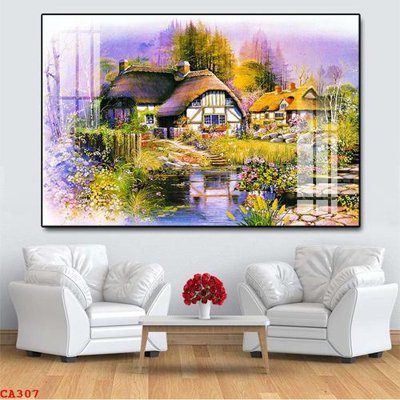 File in lụa File tranh sơn dầu châu âu CA307 (phong cảnh) File tranh sơn dầu châu âu CA307