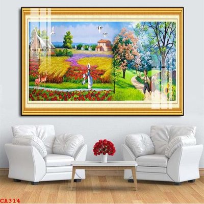 File gốc File tranh sơn dầu châu âu CA314 (in lụa) cao cấp