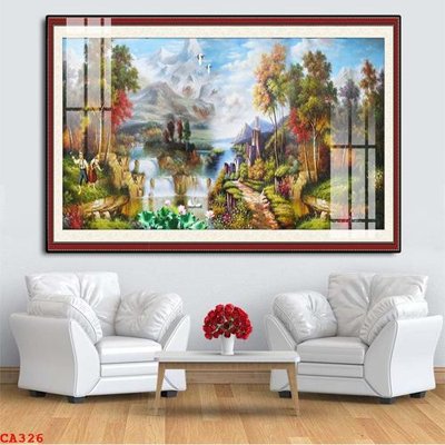 File tranh File tranh sơn dầu châu âu CA326 (gốc) chủ đề thành phố