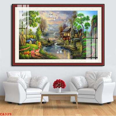 File tranh File tranh sơn dầu châu âu CA329 (gốc) chủ đề thành phố