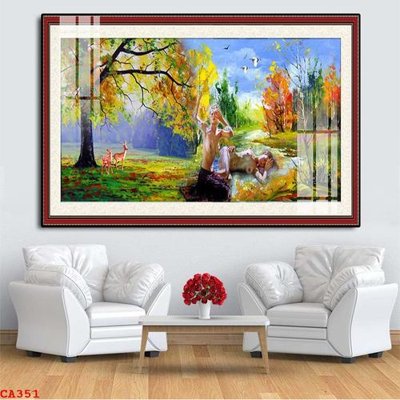 File in lụa File tranh sơn dầu châu âu CA351 (hoa văn) File tranh sơn dầu châu âu CA351