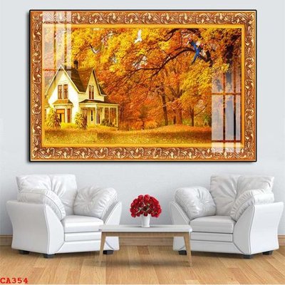 File gốc File tranh sơn dầu châu âu CA354 (in mica) làm quà tặng