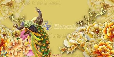 Download file tranh PSD File gốc tranh chim công CC11 để chỉnh sửa