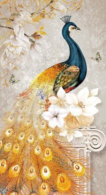 File gốc File gốc tranh chim công CC125 (cho in UV) siêu nét