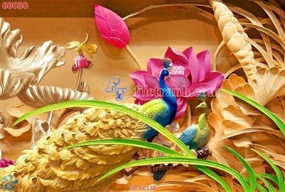 File tranh File gốc tranh chim công CC138 (ảnh gốc) độ nét vượt trội