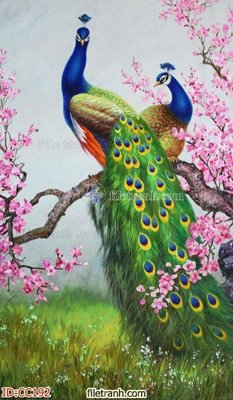 Tải file gốc File gốc tranh chim công CC192 (bản PSD) gốc