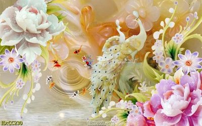 File gốc File gốc tranh chim công CC230 (cho in 3D) độc đáo