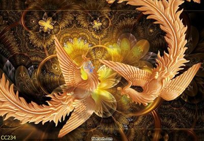 Download file File gốc tranh chim công CC234 (chất lượng in ấn)