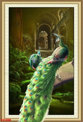 File gốc File gốc tranh chim công CC288 (Filetranh.com) File gốc tranh chim công CC288