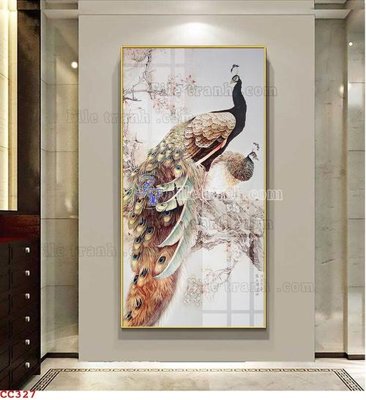 Mua file gốc File gốc tranh chim công CC327 (in ấn) tại Filetranh.com