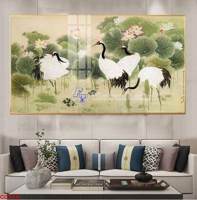 File tranh gốc PSD File gốc tranh chim công CC370 còn nguyên layer