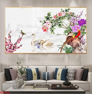 File gốc File gốc tranh chim công CC394 (ảnh rõ nét) để in