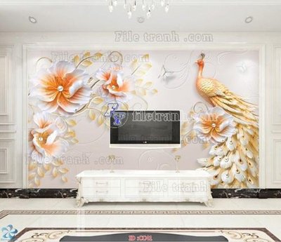 File gốc File gốc tranh chim công CC41 (phiên bản chuẩn) để in ấn