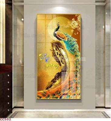 Tải file File gốc tranh chim công CC502 (ảnh gốc) 300dpi File gốc tranh chim công CC502