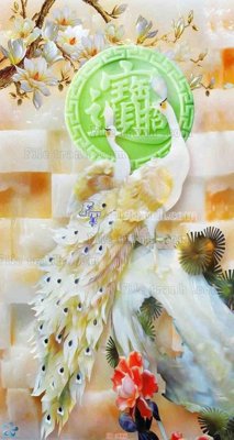 File gốc in ấn File gốc tranh chim công CC6 độ phân giải cao